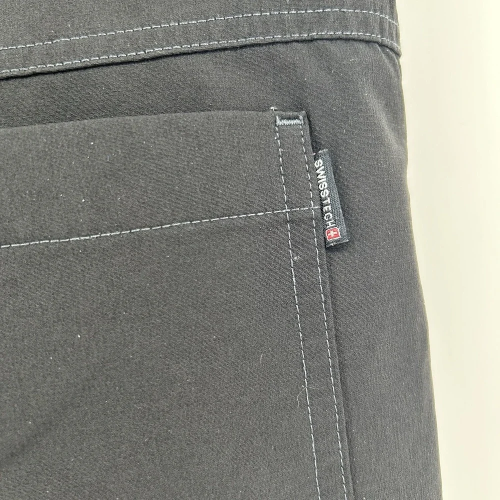 Swiss‎ Tech Mens 40x30 Black Hiking Trail Pants Stretch Utility SMB37414 Camping